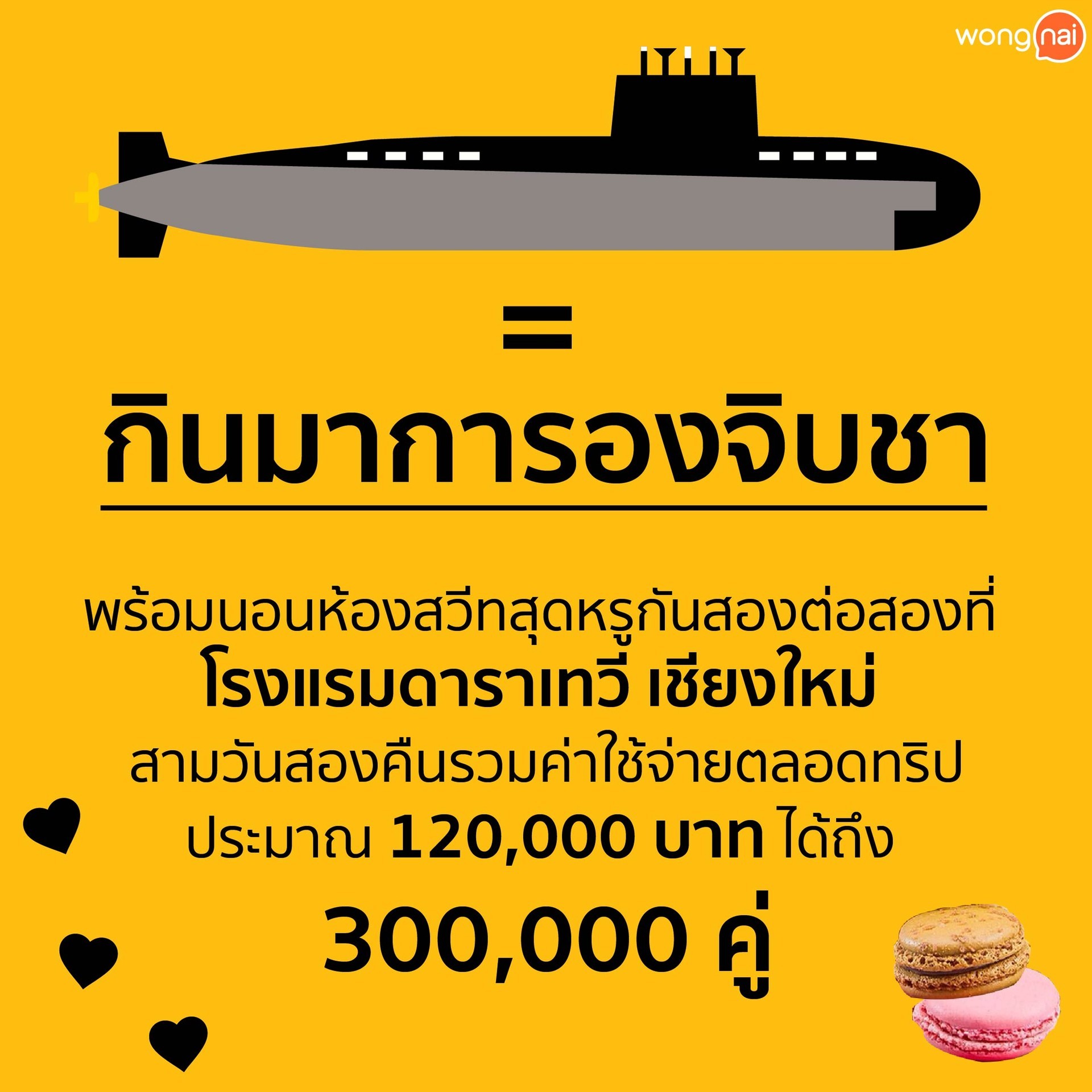 กินมาการองจิบชา