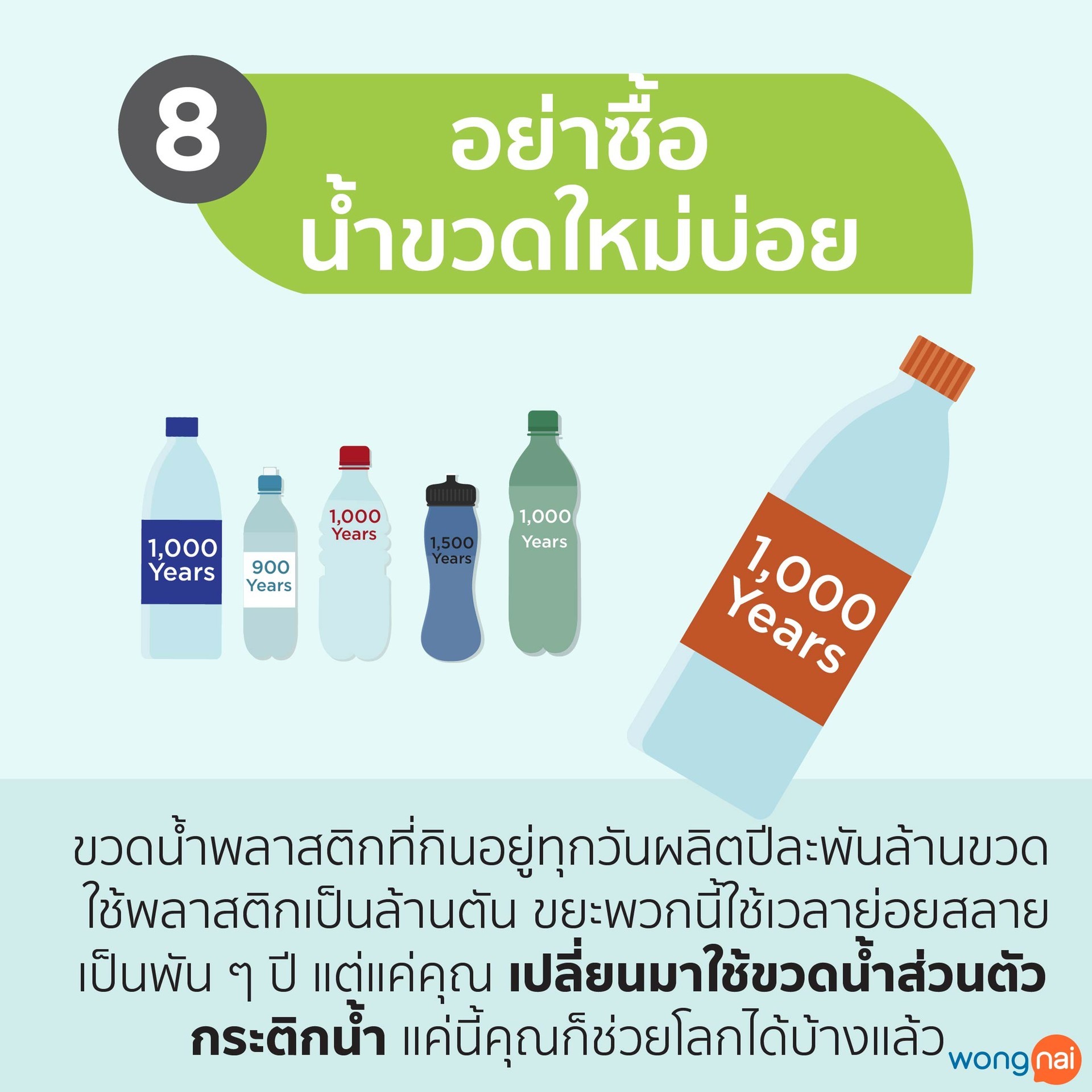 อย่าซื้อขวดน้ำใหม่บ่อย