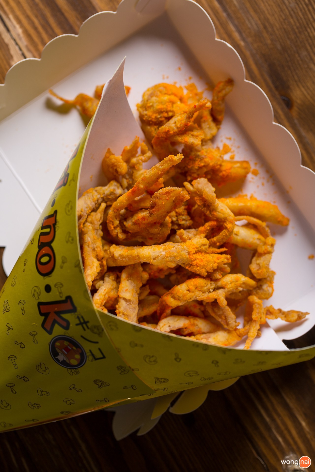 เมนู เห็ดนางฟ้าฝอยทอด ร้าน Ki no ko เชียงใหม่