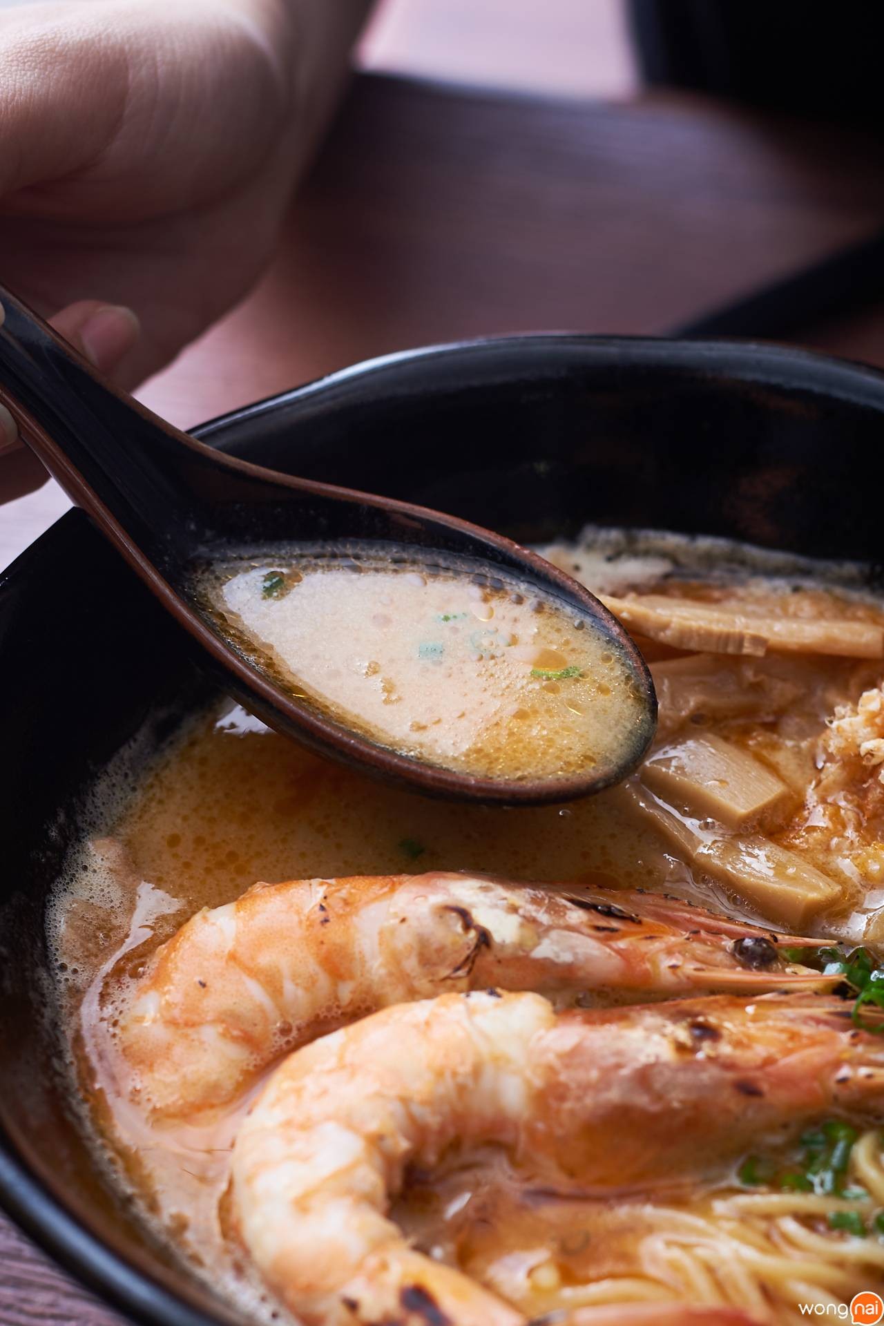 Shrimp Miso Ramen ของร้าน Tsukemen Jo