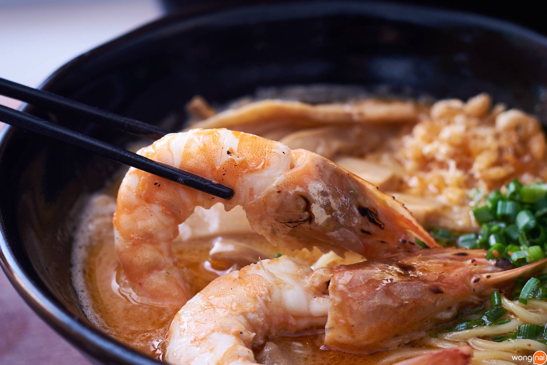 Shrimp Miso Ramen ของร้าน Tsukemen Jo