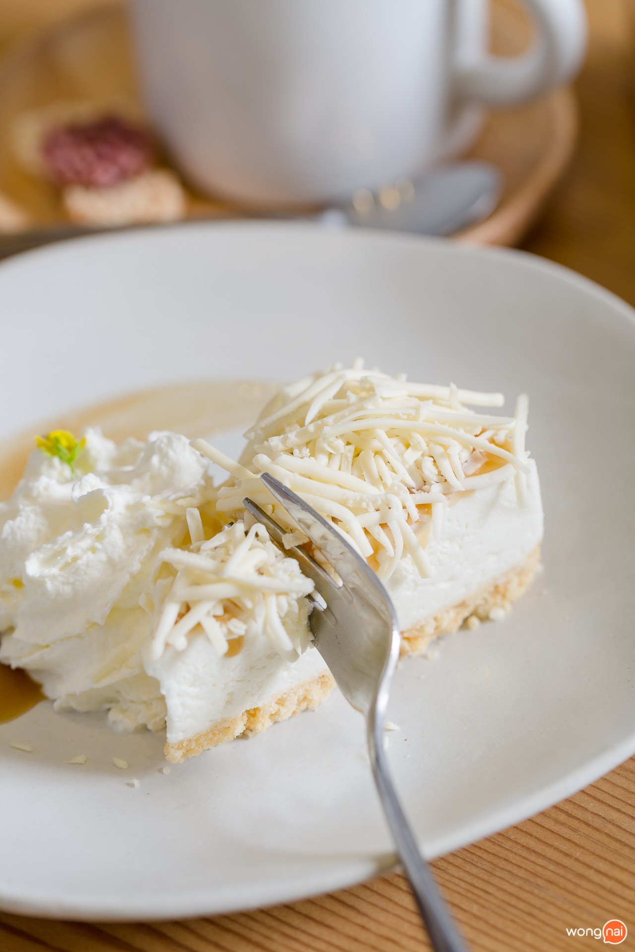 เมนู Kin Cheddar Cheese Cake ร้าน Kin Cafe ลำปาง