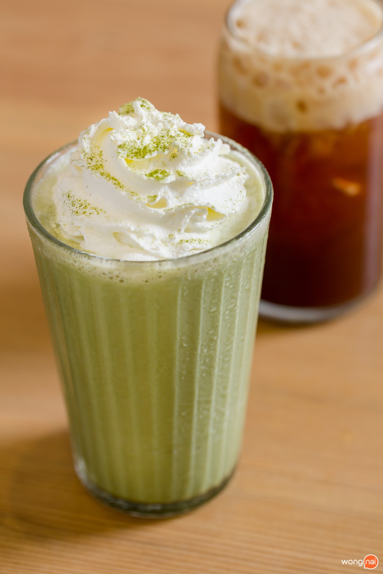 เมนู Matcha Latte Frappe ร้าน Kin Cafe ลำปาง