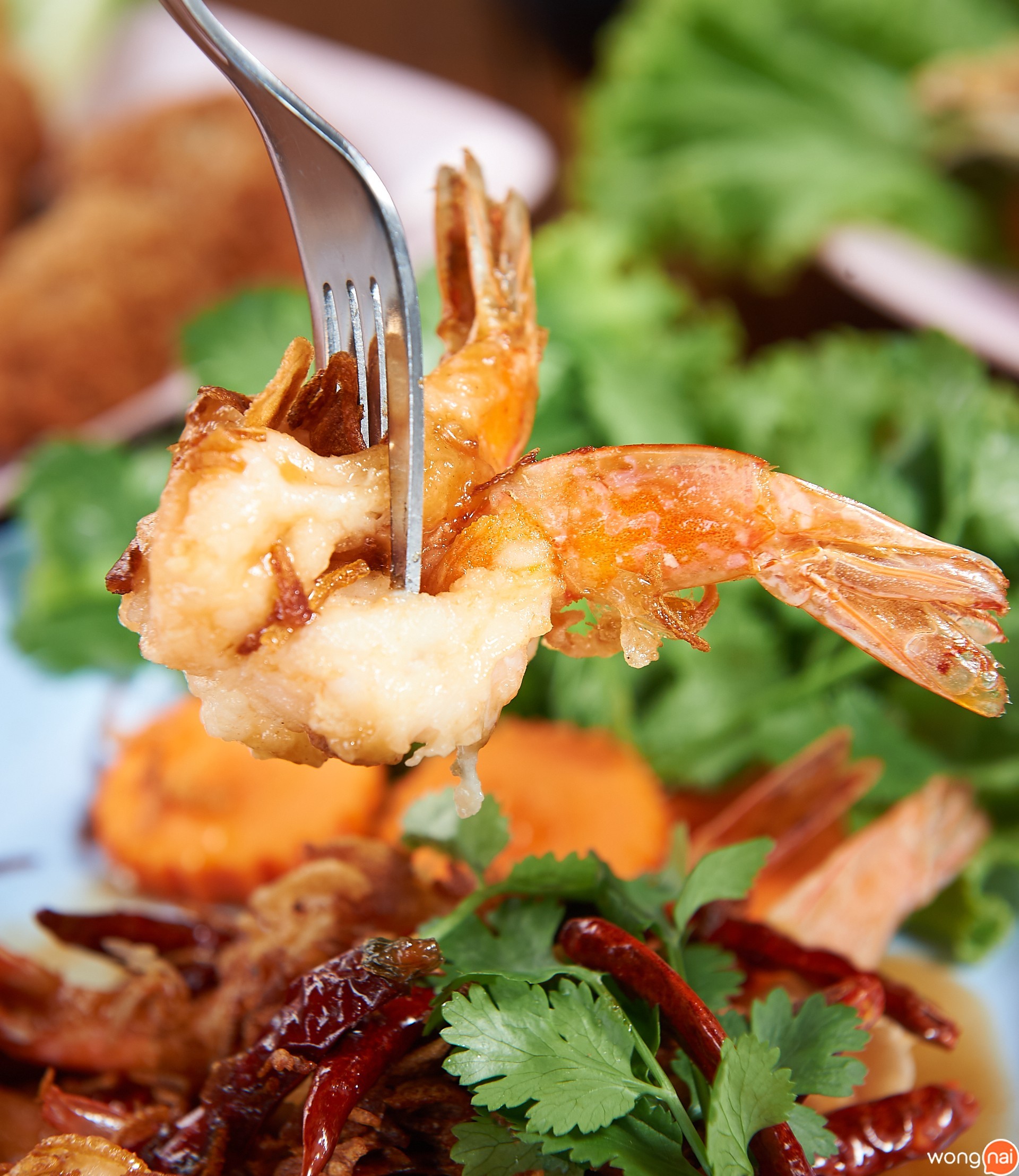 กุ้งทอดซอสมะขาม