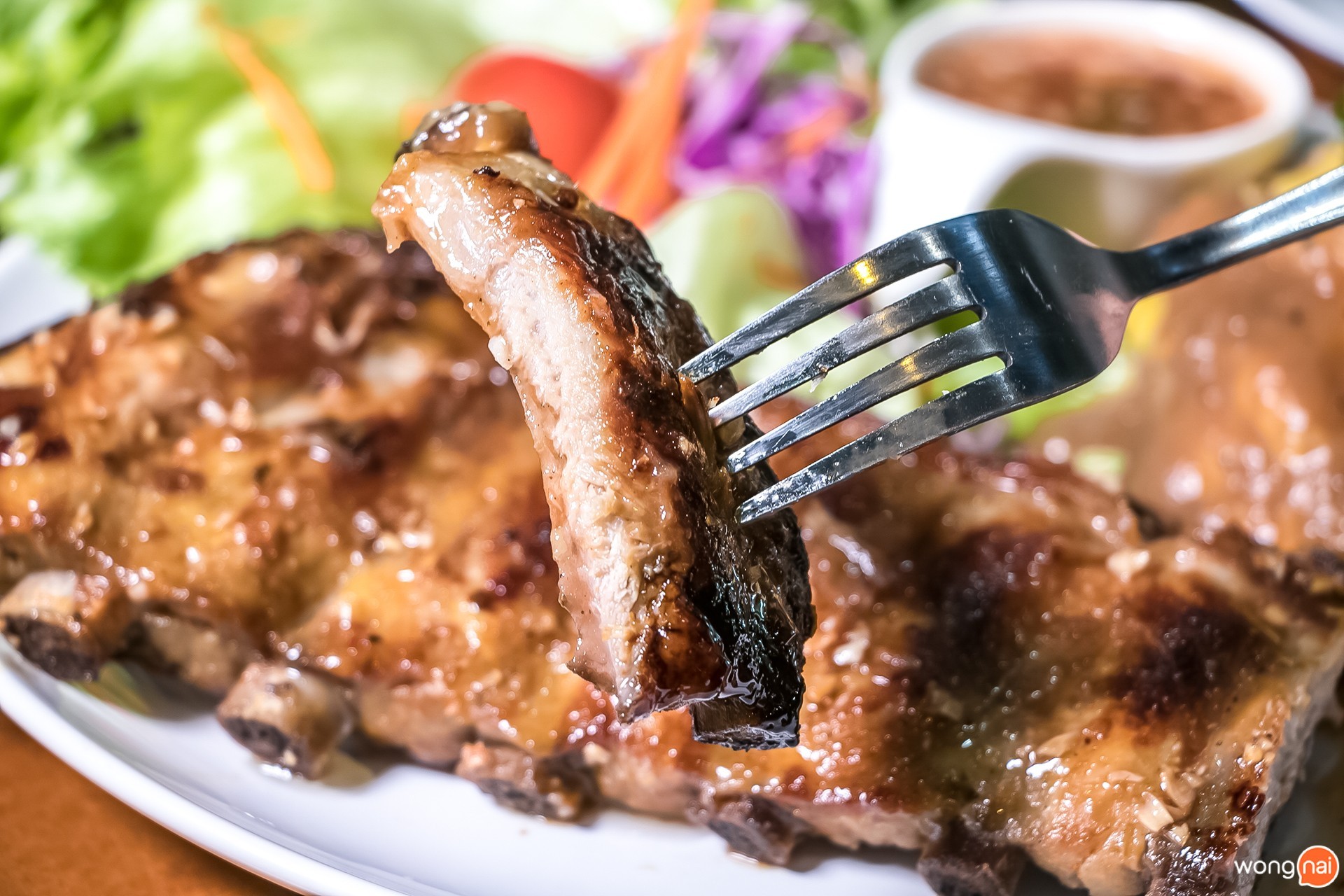 เมนู สเต๊กซี่โครงหมู ร้าน Big Non เชียงใหม่