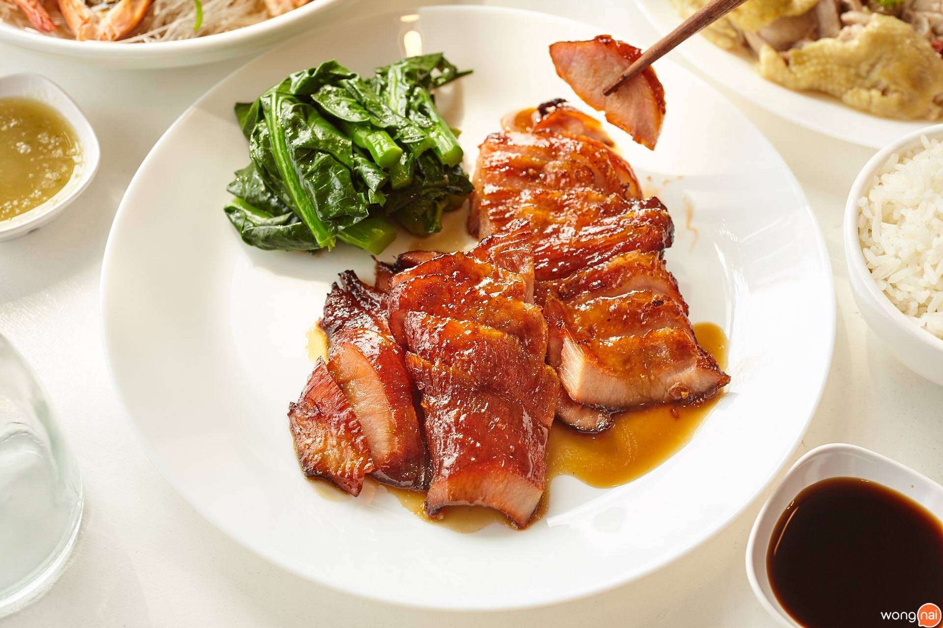 หมูแดง ร้าน Puilin Hongkong Food Style