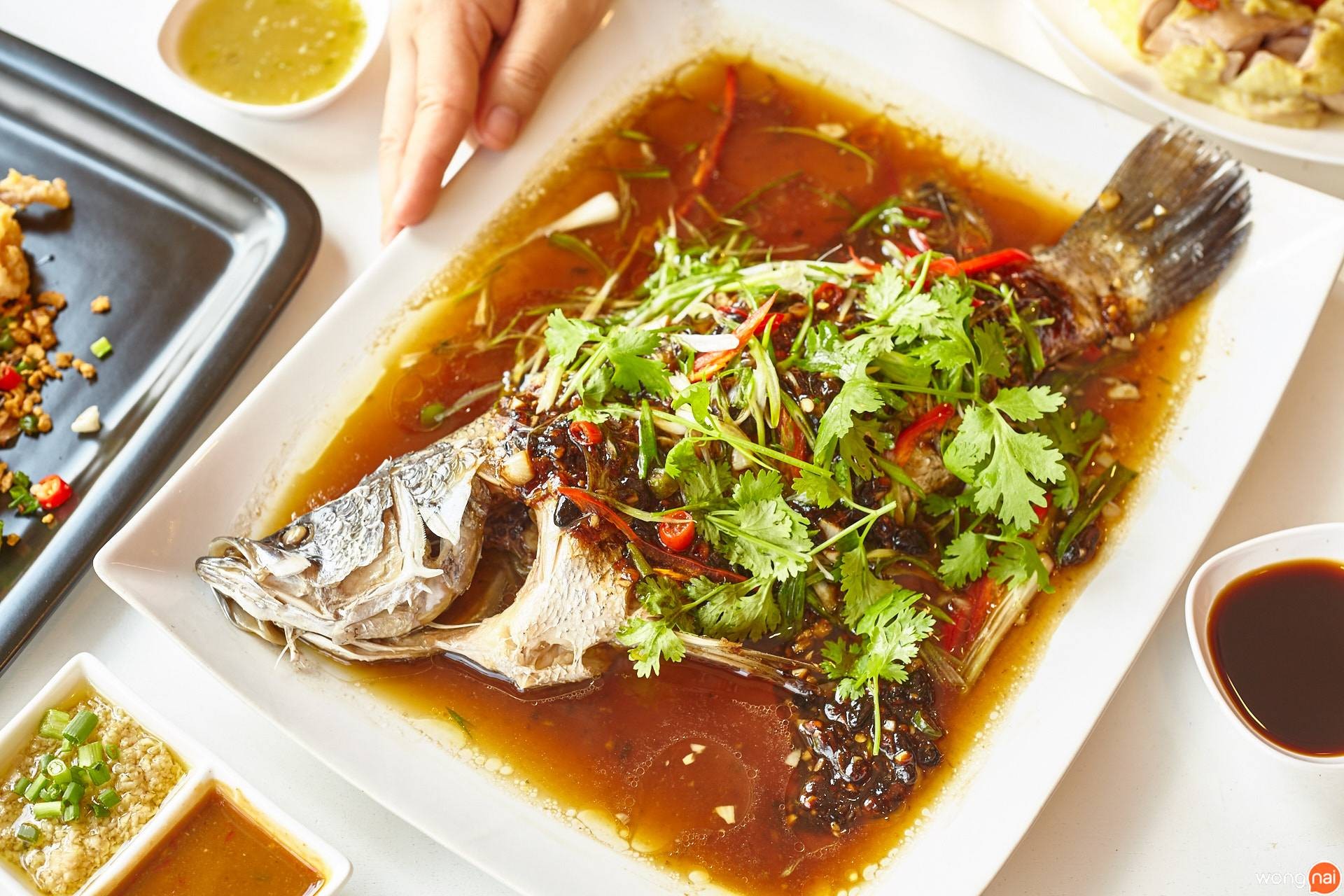 ปลากะพงนึ่งเต้าซี่ ร้าน Puilin Hongkong Food Style