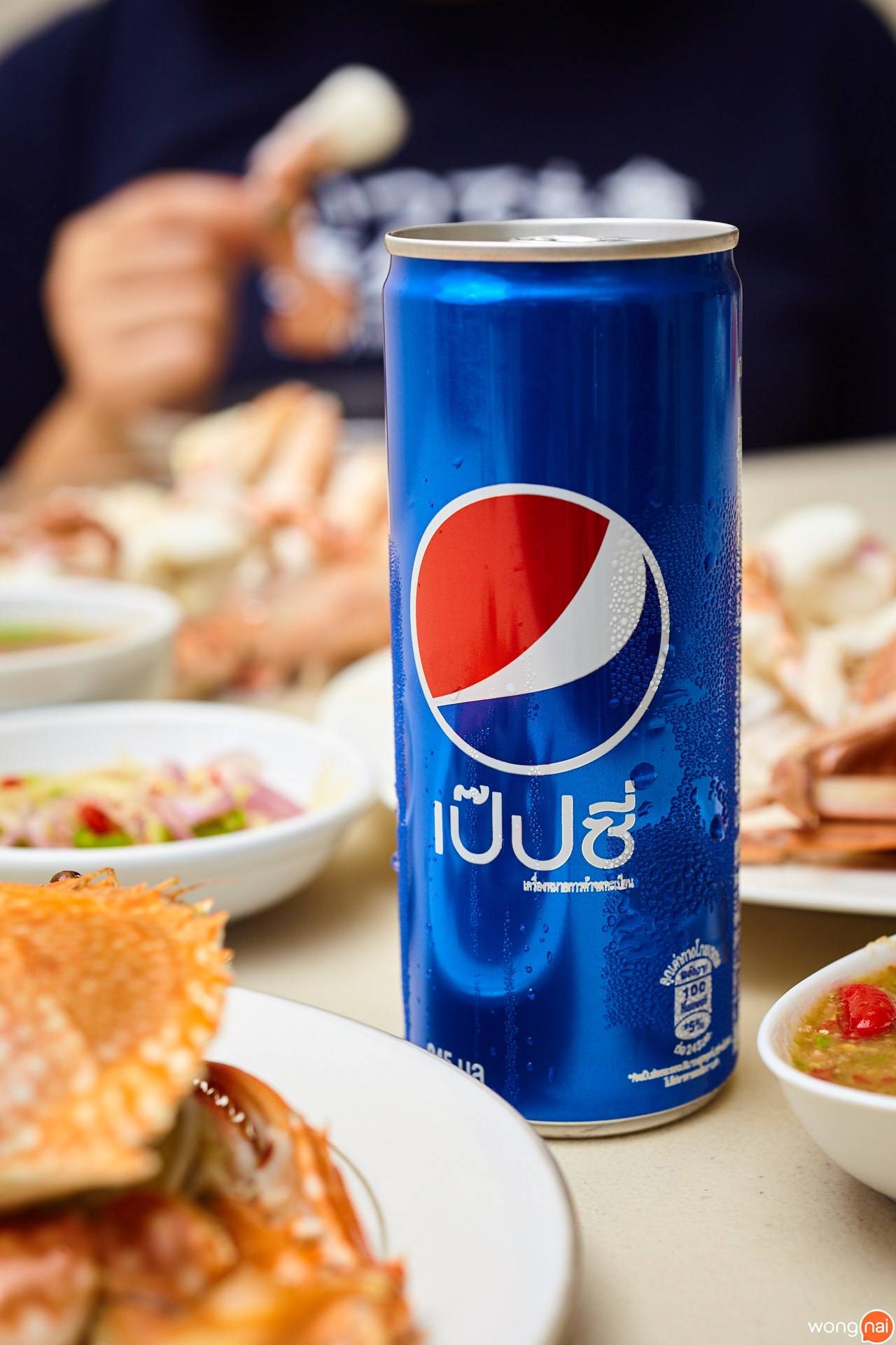 เมนู Pepsi ของร้าน “นครสมุทรซีฟู้ด”