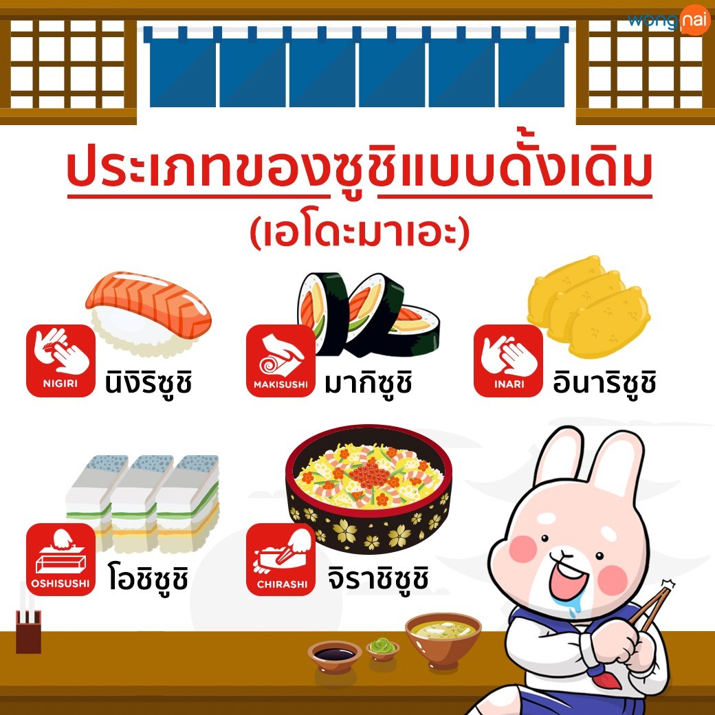 ประเภทของซูชิ