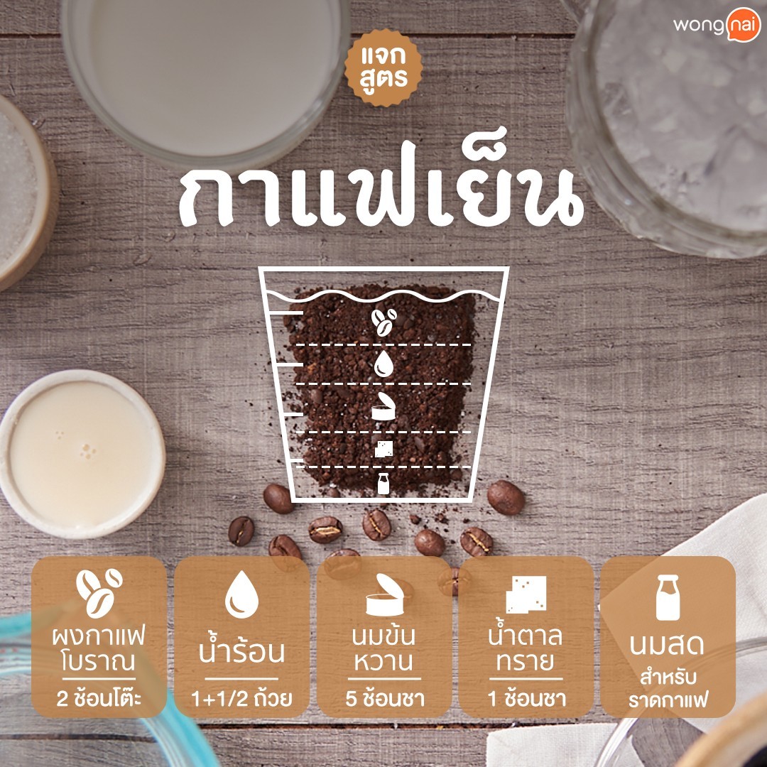 กาแฟโบราณสูตรชงกาแฟเย็น