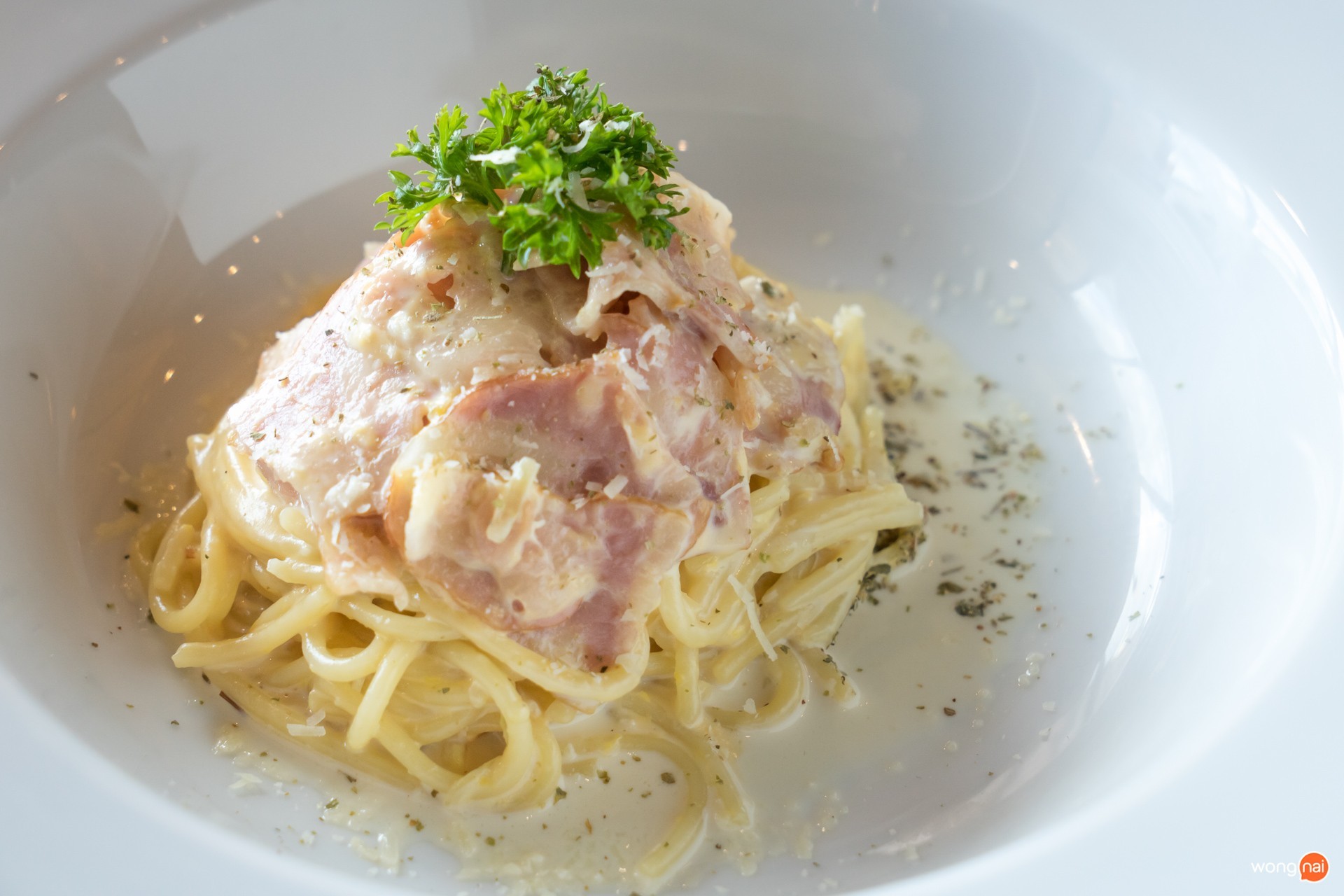 เมนู พาสต้าคาโบนารา ร้าน 9 Pints The Gastro House นครสวรรค์