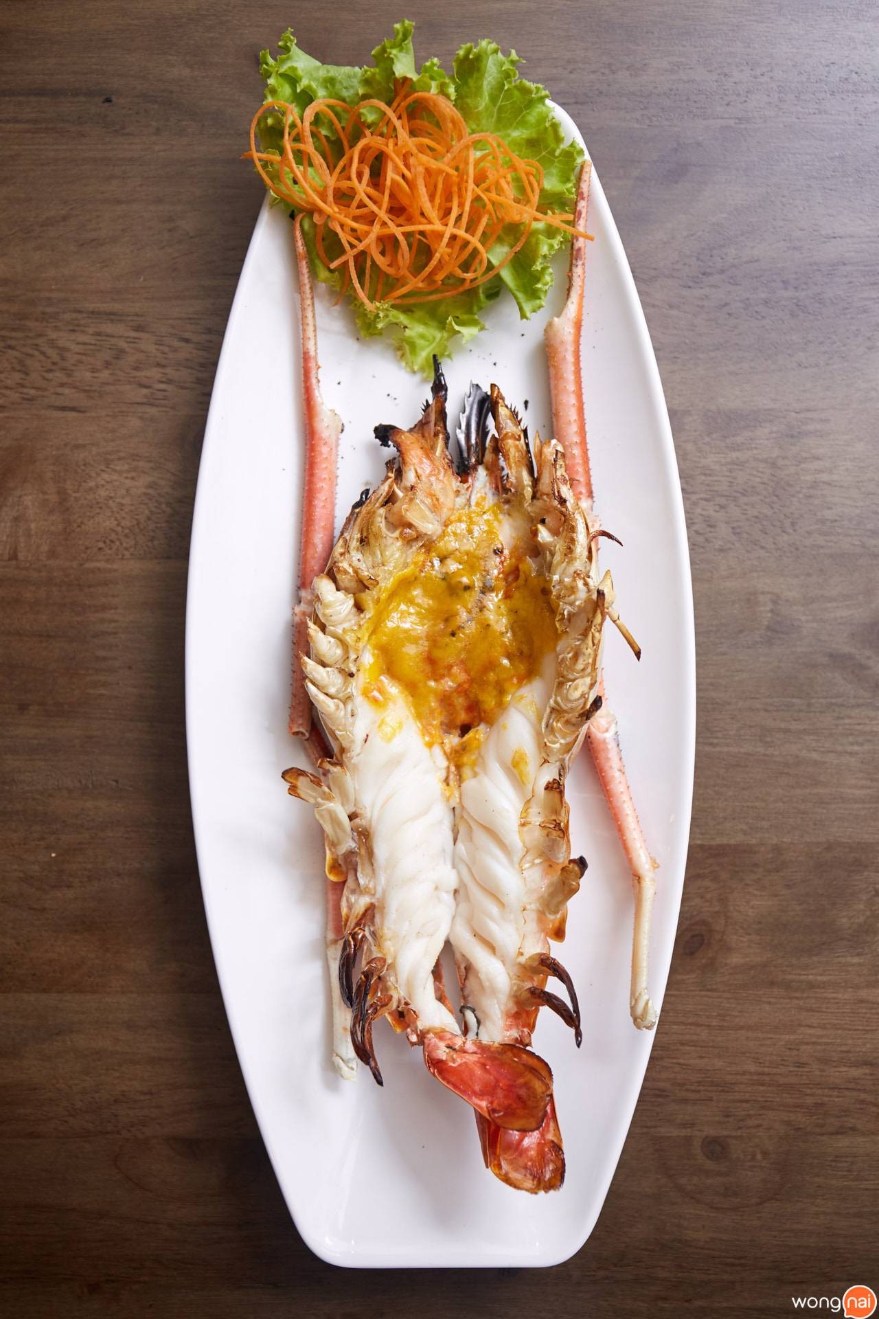 เมนู “กุ้งก้ามกรามเผา” ของร้าน “Fù SEAFOOD”