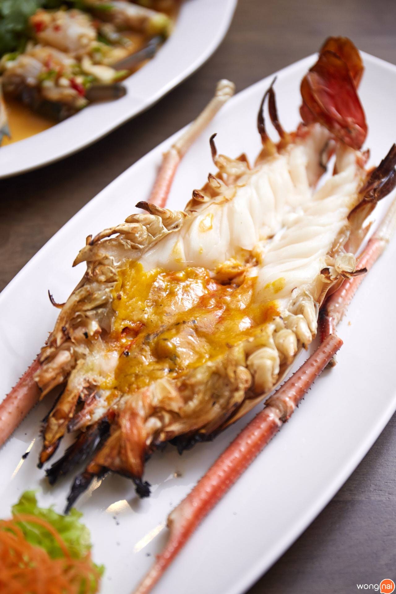 เมนู “กุ้งก้ามกรามเผา” ของร้าน “Fù SEAFOOD”