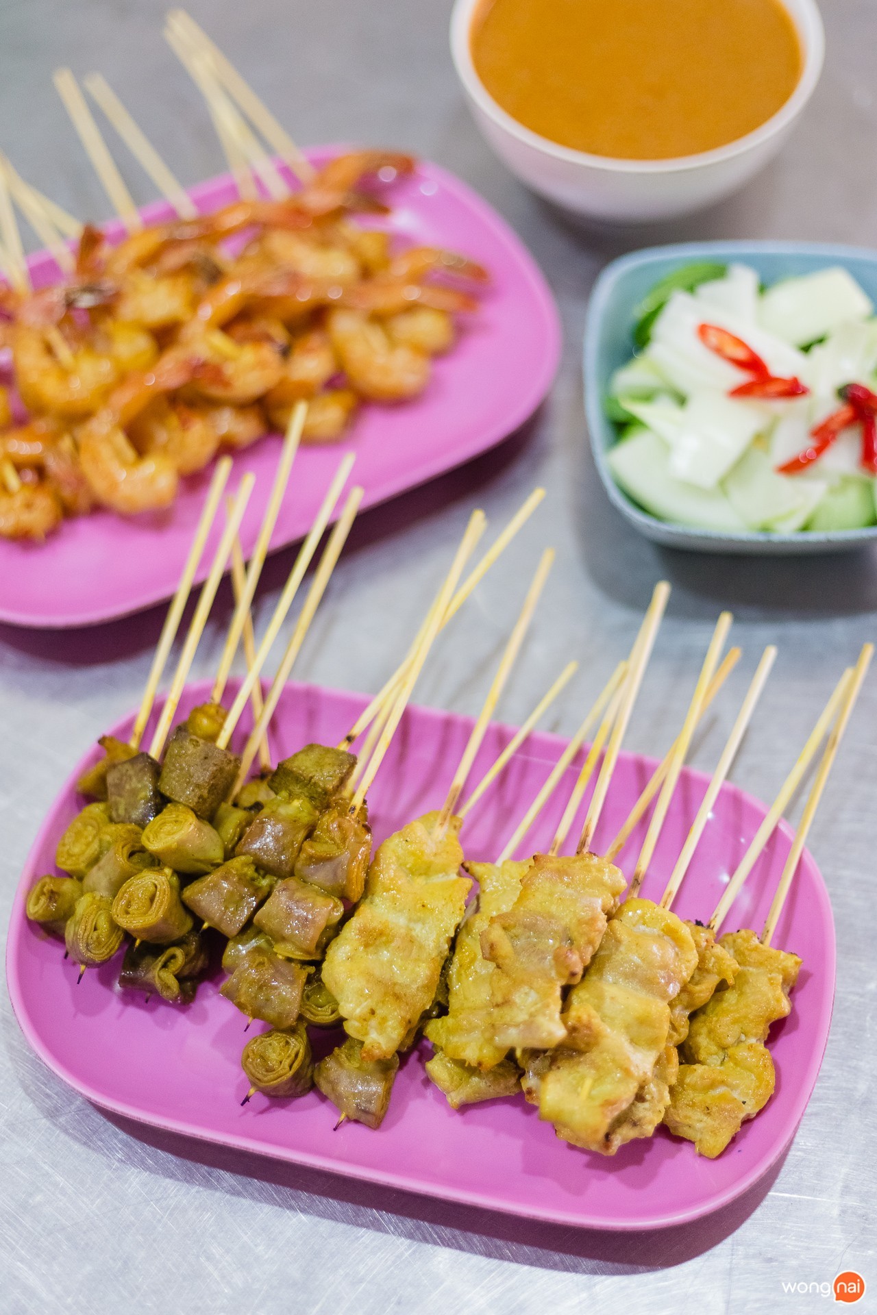 เมนู หมูสะเต๊ะ ของร้านสะเต๊ะเมืองพังงาคุณทิพย์