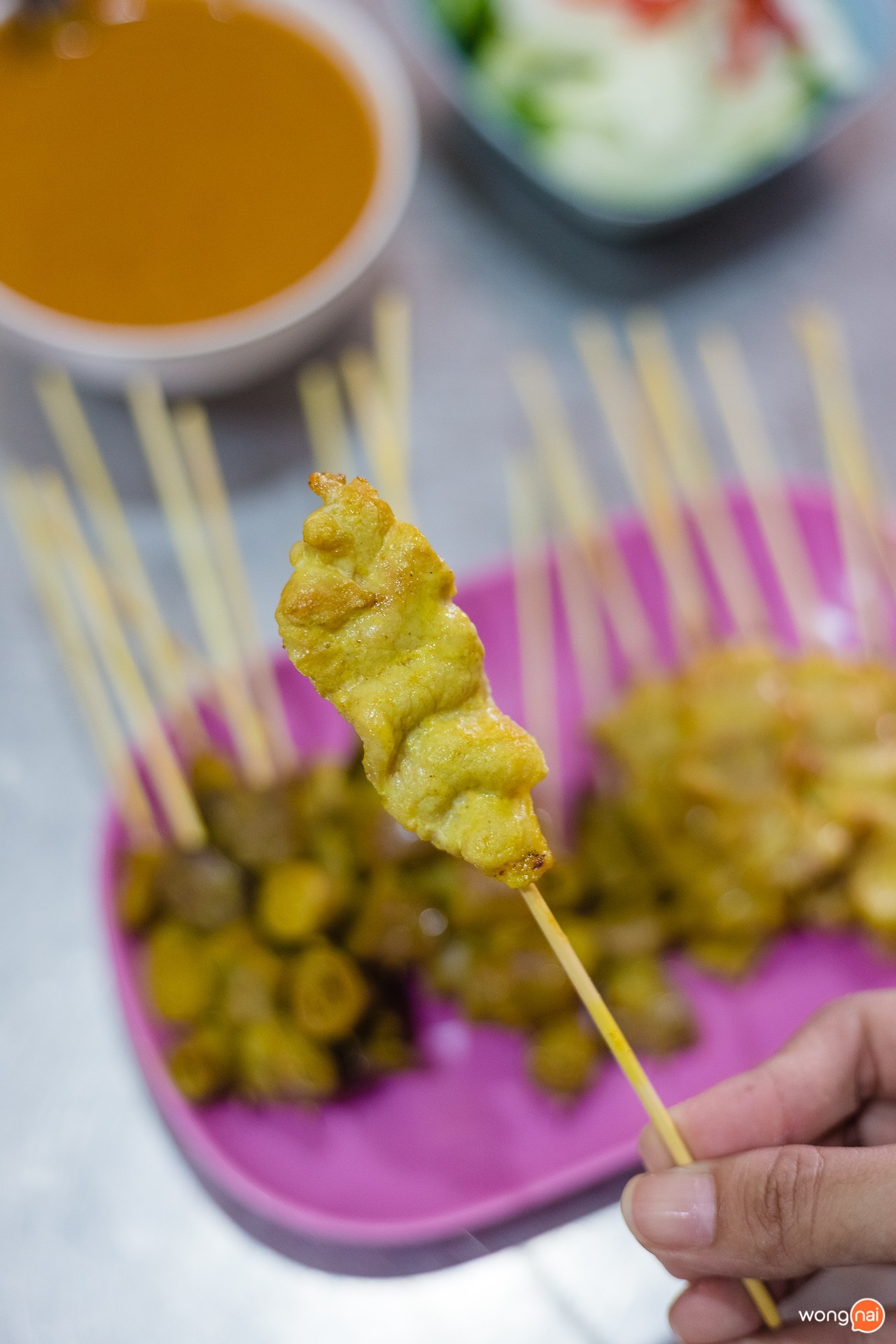เมนู หมูสะเต๊ะ ของร้านสะเต๊ะเมืองพังงาคุณทิพย์