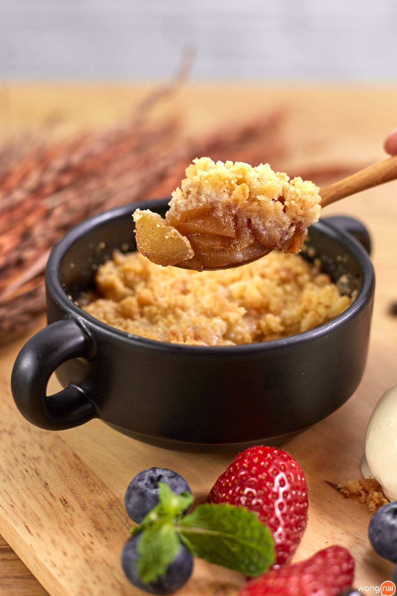 เมนู “Apple Crumble” ของร้าน Cafe au Lait BKK