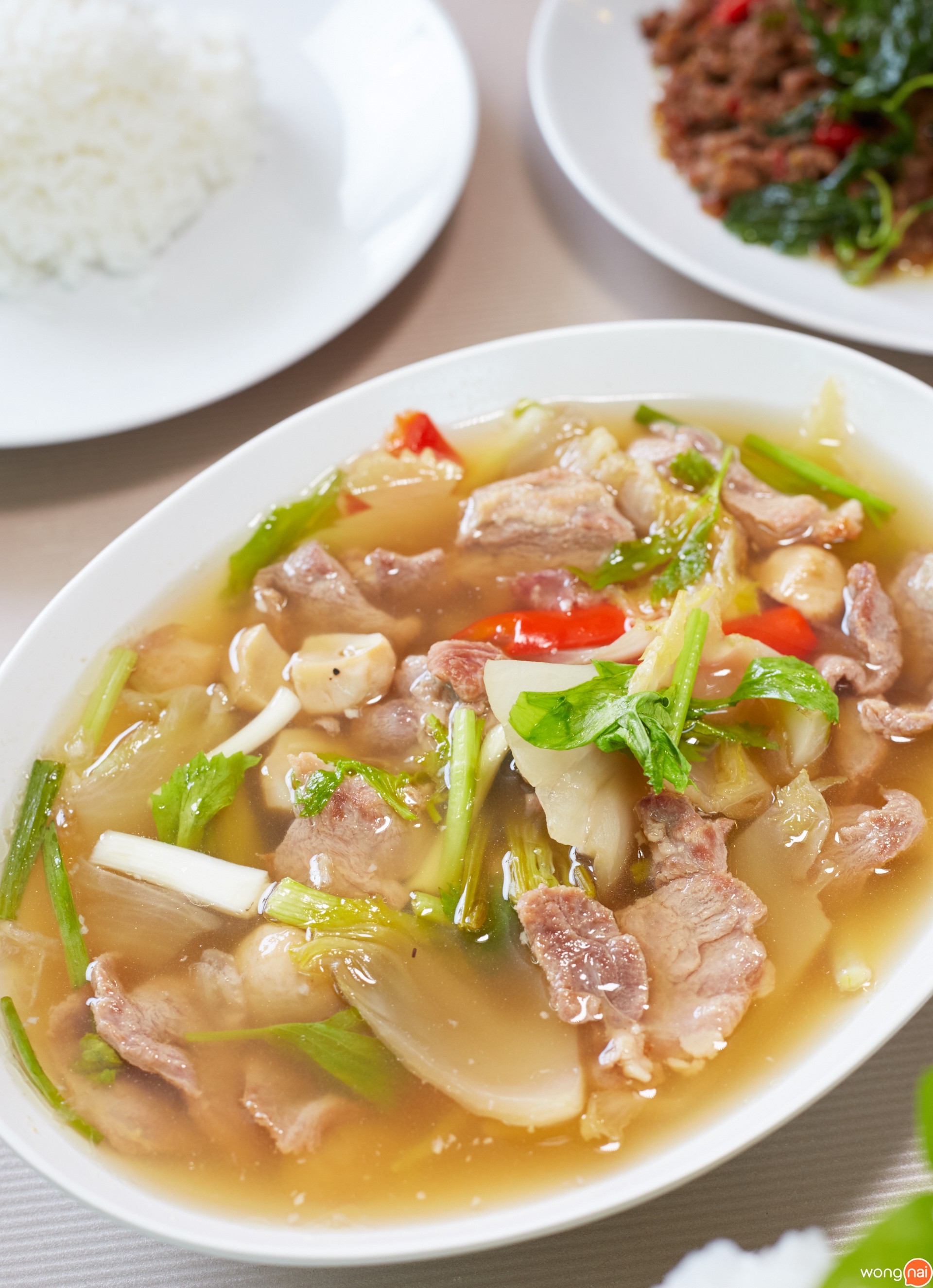 เนื้อเป็ดผัดเกี๊ยมฉ่าย เก้ามณี ฉะเชิงเทรา