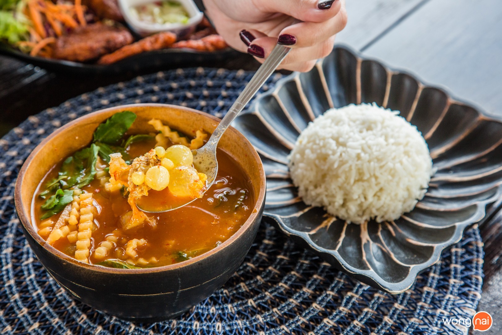 เมนู แกงส้มไข่ปลาริวกิว ร้าน ปรานนที ซีฟู้ด ปราณบุรี