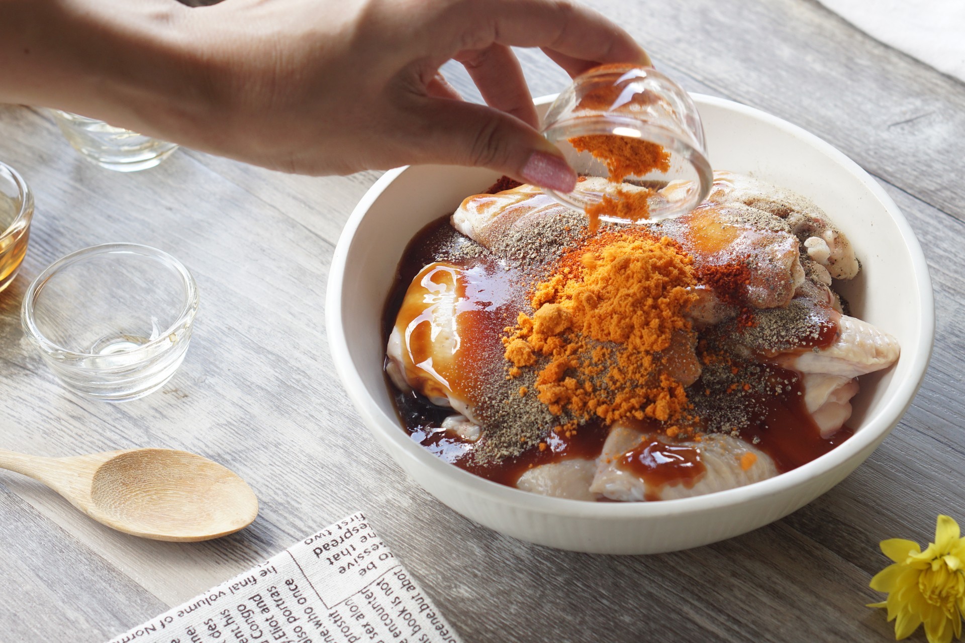 วิธีทำเมนู ปีกไก่นิวออร์ลีนส์