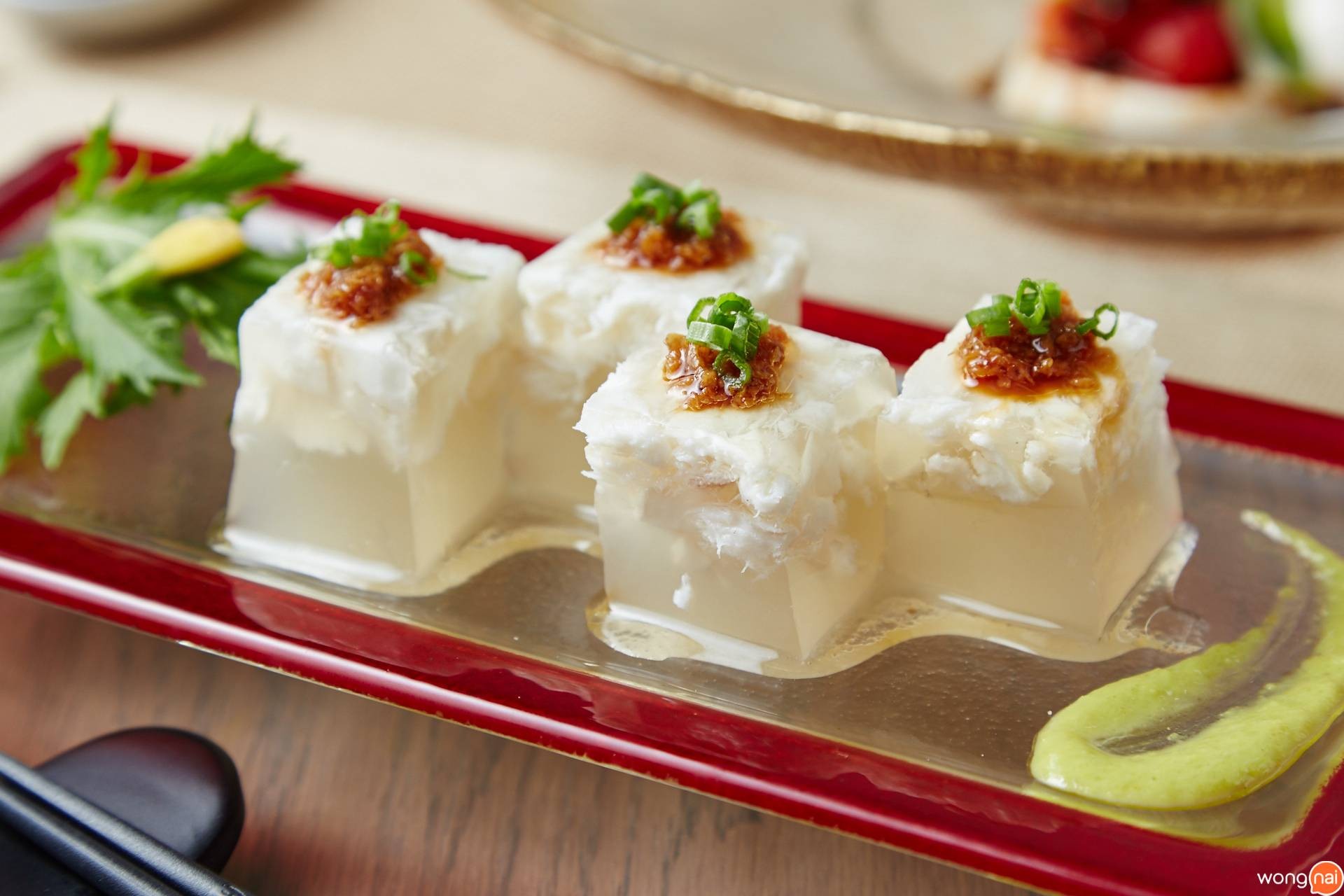 เมนู “Japanese-Style Jellied Fish” ของร้าน “Miyu Ginza”