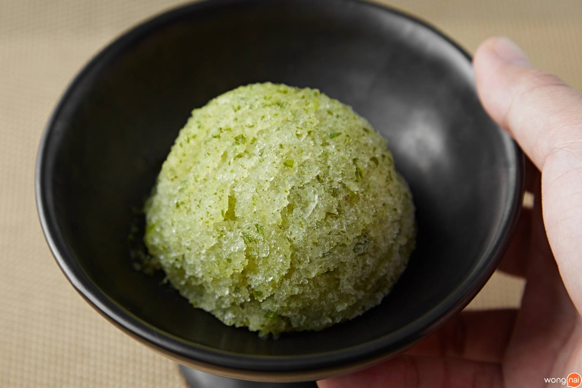 “Coriander And Apple Sorbet” ของร้าน “Miyu Ginza”