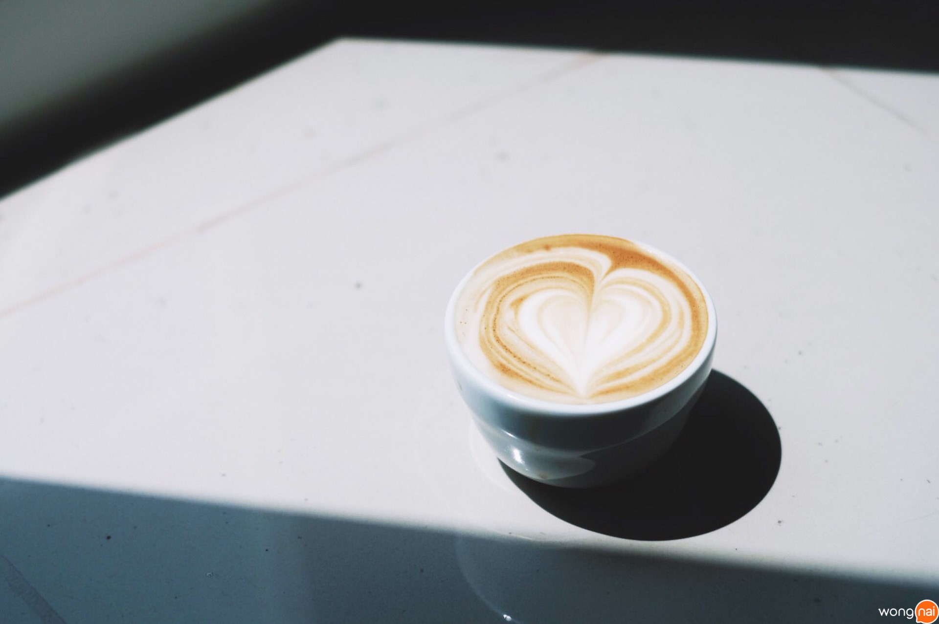 Latte ของร้าน Hands and Heart พระโขนง
