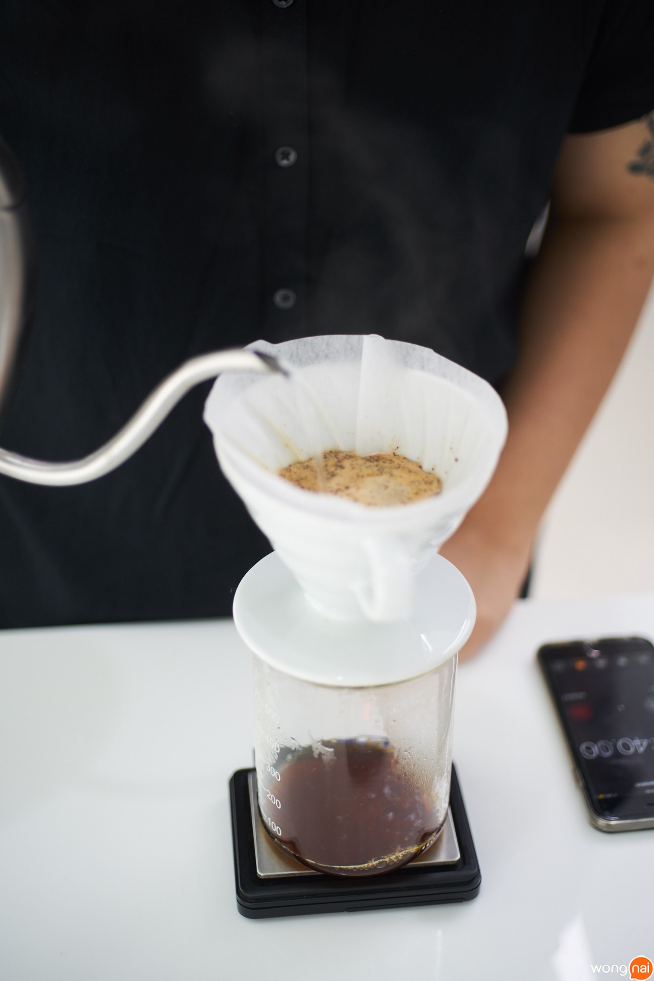 filter coffee ของร้าน Hands and Heart พระโขนง