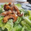 Crispy Tako Caesar Salad (สลัดซีซาร์หนวดปลาหมึกทอดกรอบ)