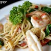 สปาเก็ตตี่ขี้เมากุ้ง 80 บาท  