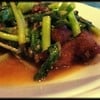 หมูทอดผัดคะน้า