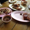 คอหมูย่างและน่องไก่ย่าง