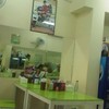 บรรยากาศในร้าน เน้นสีเขียวสบายตา