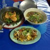 หัวปลาเก๋าน้ำใส_กุ้งอบวุ้นเส้น_ยำไข่ดาว