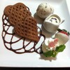 Cookies and cream waffle a la mode