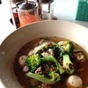 ก๋วยเตี๋ยวหมูต้มยำสูตรหาดใหญ่ ใส่บล็อคโคลี