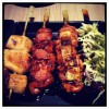 เมนูปิ้งๆหลากหลาย:เห็ดออรินจิ,ไก่ย่างไข่ปลาคอต,ชีท,พิซซ่า