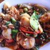 หอยเชลล์ผัดพริกเผา  