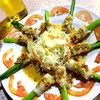 ยำหมูพันก้านคะน้า