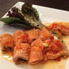 Salmon Spicy Maki โดยเชฟบุญธรรม