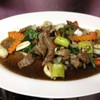 สันคอหมูผัดพริกไทยดำ