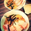 Tamago Sukimi & Salmon Grilled