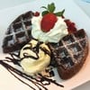 Double chocolate Waffle wt Ice Cream