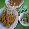 หมูสะเต๊ะหน้าร้าน