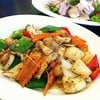เนื้อปลาเก๋าผัดพริกไทย