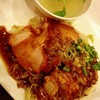 บะหมี่แห้งหมูแดงหมูกรอบ