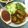 น้ำพริกผักทอด+สด