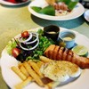 Menu of the day-Deep ocean Grilled Salmon with Mont Blanc Chardonnay Sauce