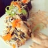 Salmon crunchy roll 