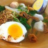 บะหมี่ต้มยำตำลึงไข่