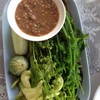 น้ำพริกกะปืกับผักเหนาะ(ฟรี)